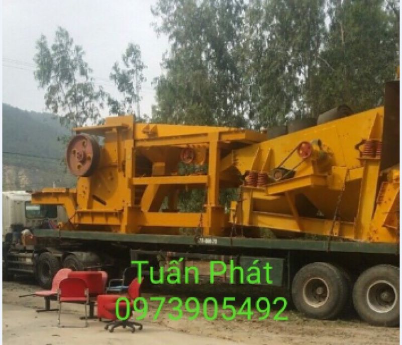 Lắp dây chuyền nghiền đá sàng 150t/h tại Quảng Bình